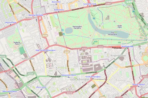 Map: Location Map Kensington