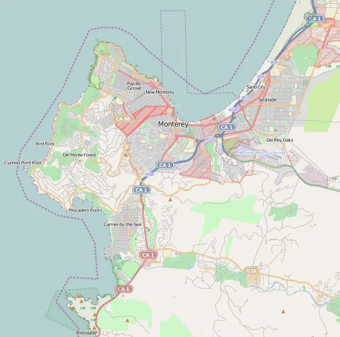Map: Location Map Monterey Peninsula