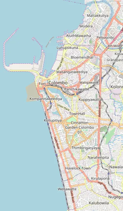 Map: Location Map of Colombo Municipality