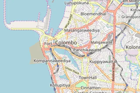 Map: Location Map of Colombo Municipality