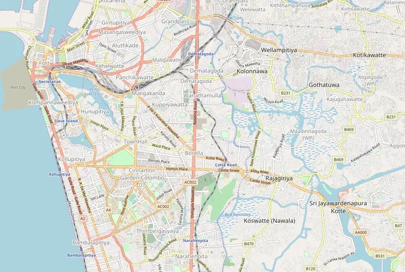 Map: Location Map of Greater Colombo