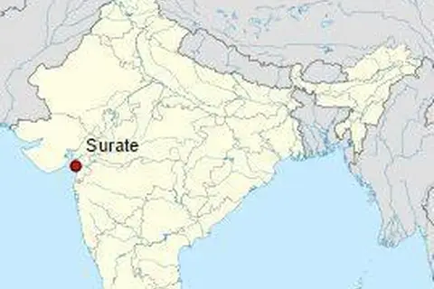 Map: Location Map of Surat India