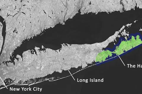 Map: Locator Map of the Hamptons