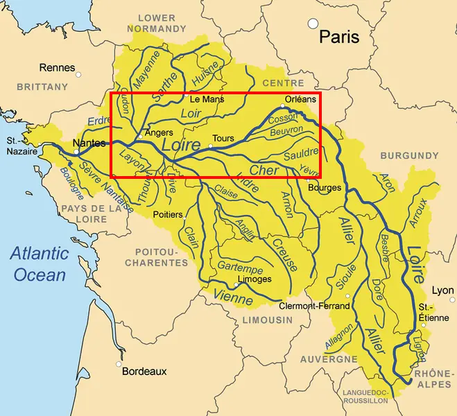 Map: Loire Valley Map 1