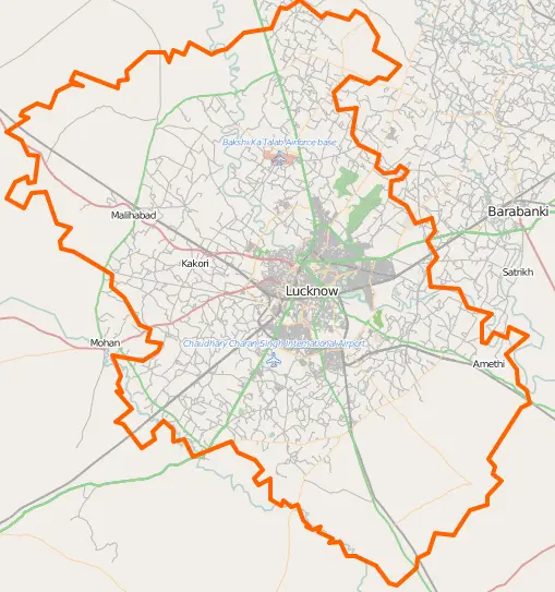 Map: Lucknow District Map