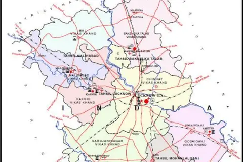 Map: Lucknow District Subdivisions Map