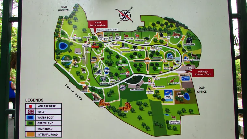 Map: Lucknow Zoological Garden Full Map