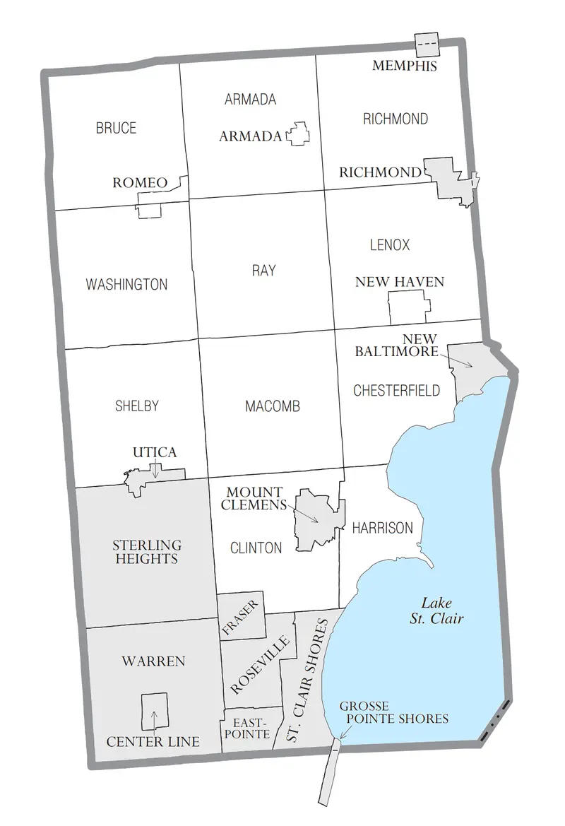 Map: Macomb County Mi Census Map
