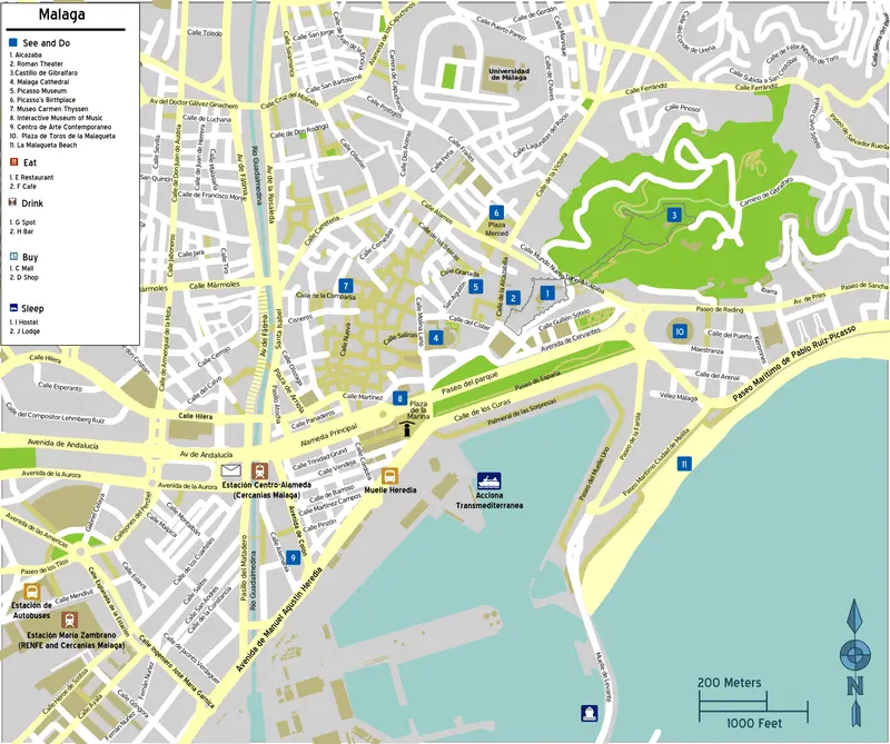 Map: Malaga Map