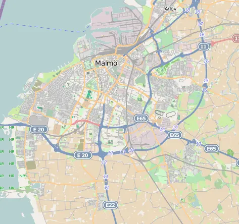 Map: Malmo Location Map