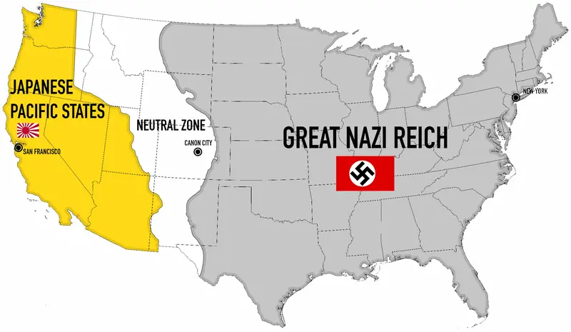 Map: Man High Castle Tv Series Map