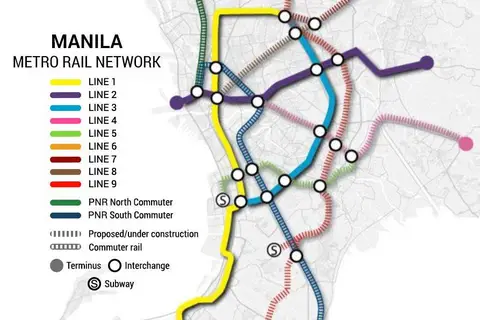 Map: Manila Metro Rail Network Map