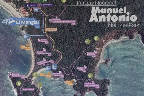 Map: Manuel Antonio Trail Map