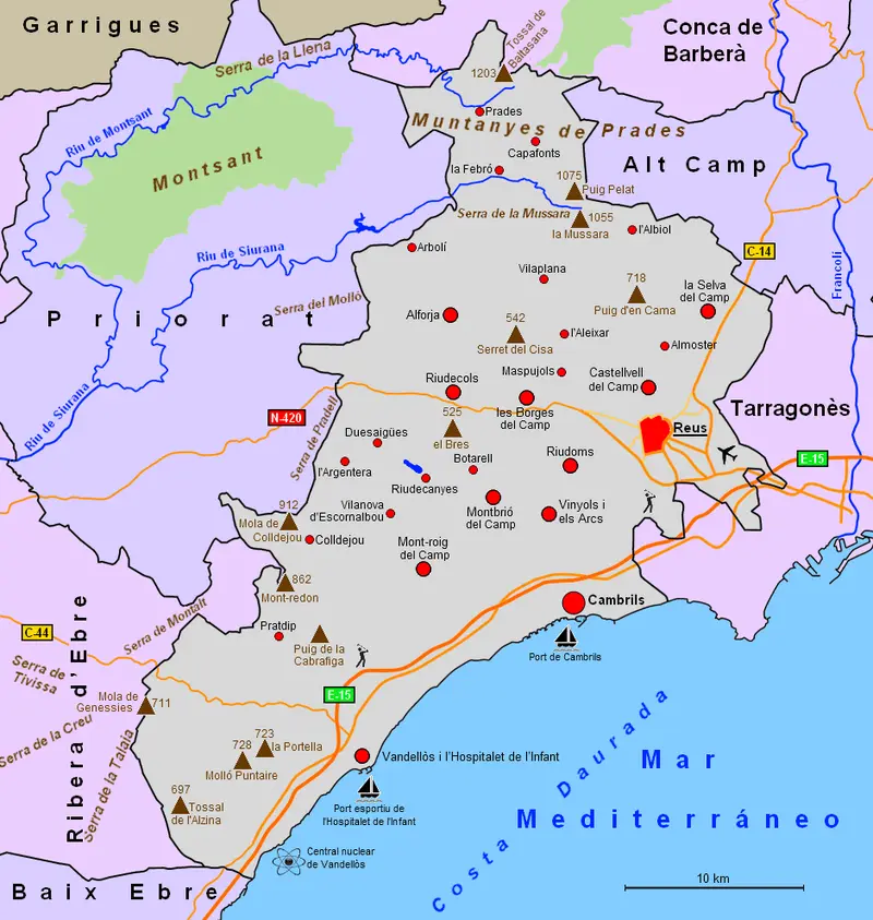 Map: Map Baix Camp