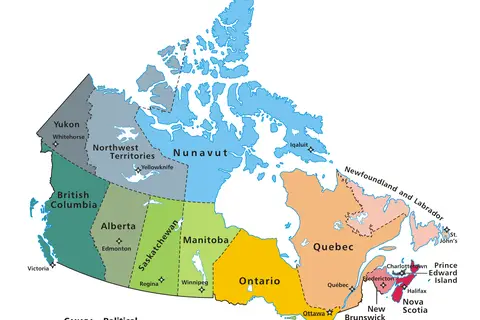 Map: Map Canada Political 2