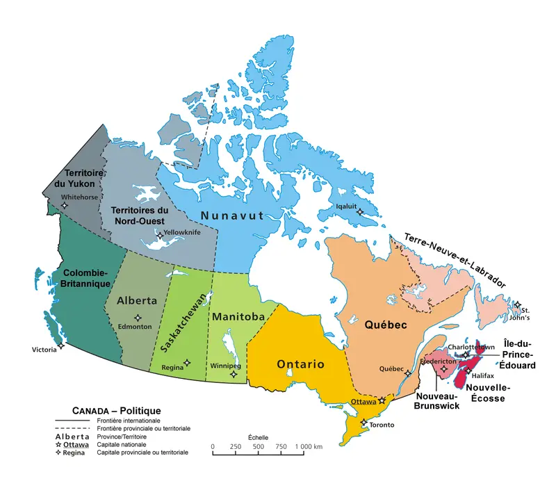 Map: Map Canada Politicalfr