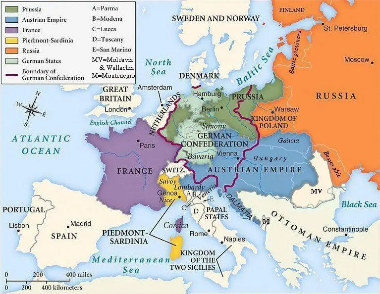 Map: Map Congress Of Vienna