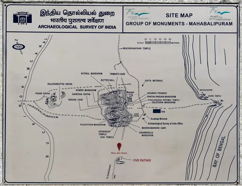 Map: Map Group Monuments Mahabalipuram Sep22 A7C 02535