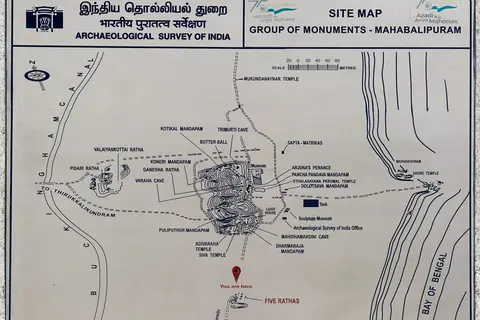 Map: Map Group Monuments Mahabalipuram Sep22 A7C 02535