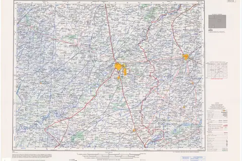 Map: Map India and Pakistan 1250000 Tile Nh 432 Lahore