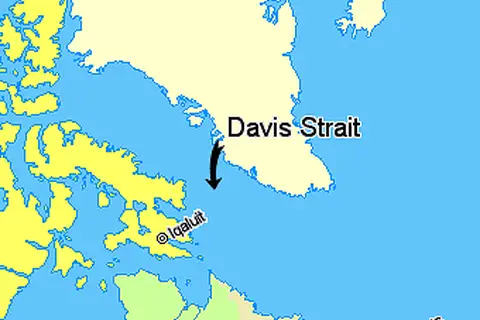 Map: Map Indicating Davis Strait
