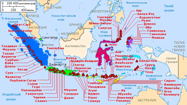 Map: Map Indonesia Volcanoesru