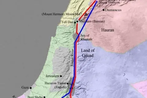 Map: Map Land of Israel