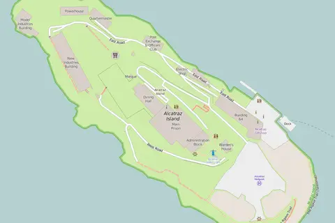 Map: Map of Alcatraz