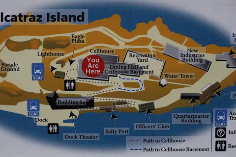 Map: Map of Alcatraz Island Tk1