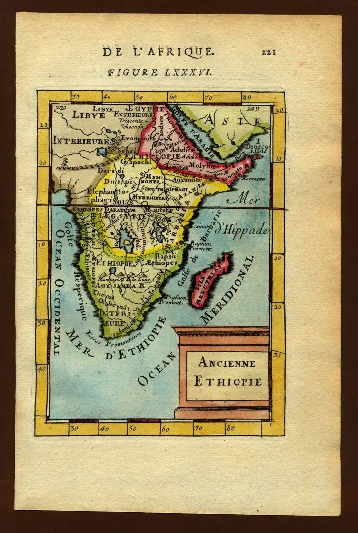 Map: Map of Ancient Ethiopia 1683