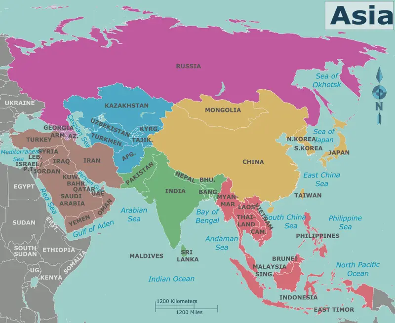 Map: Map of Asia