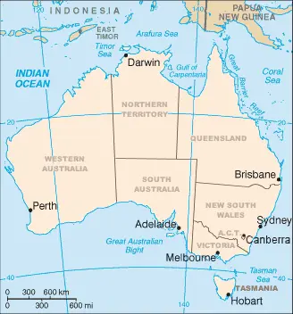 Map: Map of Australia