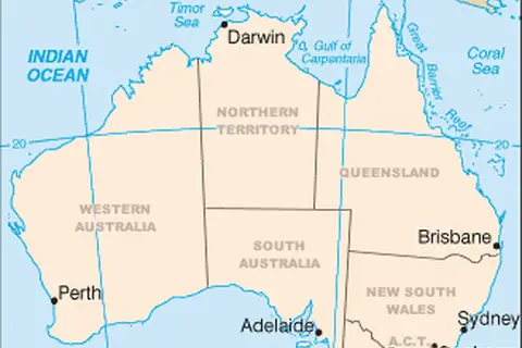 Map: Map of Australia