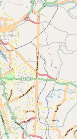 Map: Map of Baseline Road Sri Lanka