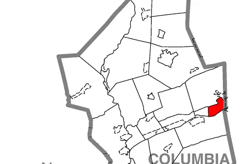 Map: Map of Berwick Columbia County Pennsylvania Highlighted
