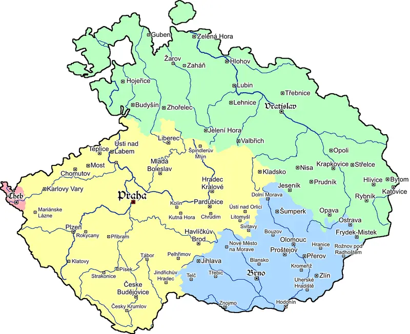 Map: Map of Bohemia 1618