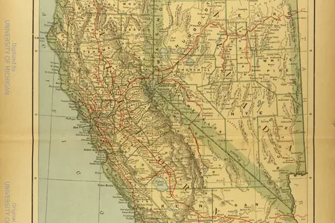 Map: Map of California and Nevada