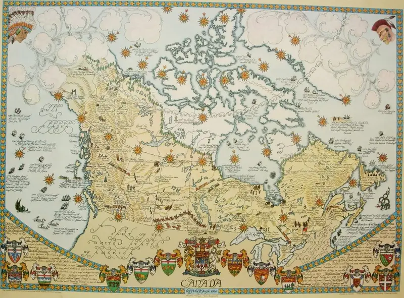 Map: Map of Canada by Peter R. Furse, 1964