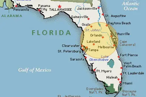 Map: Map of Central Florida