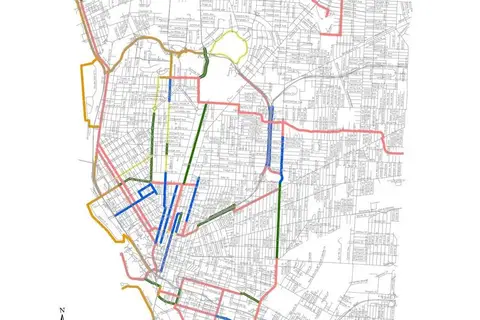 Map: Map of Current and Planned Bicycle Infrastructure of Buffalo