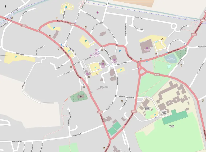 Map: Map of Devizes