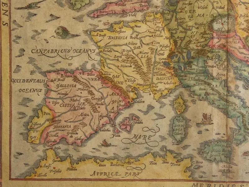 Map: Map of Europe 1600 South West