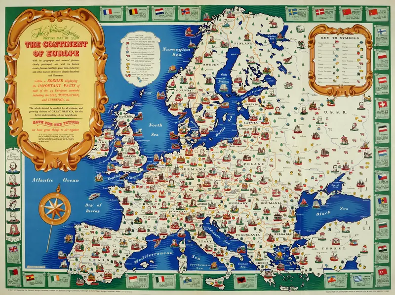 Map: Map of Europe 1946 25289557032
