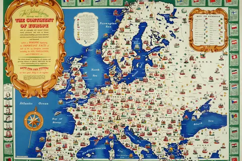 Map: Map of Europe 1946 25289557032