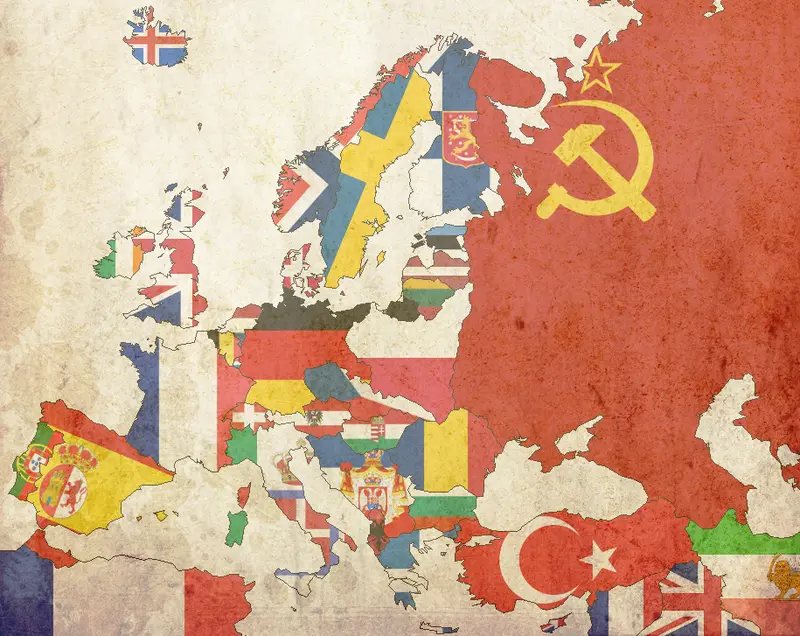Map: Map of Europe during the Interwar Period, 1930.