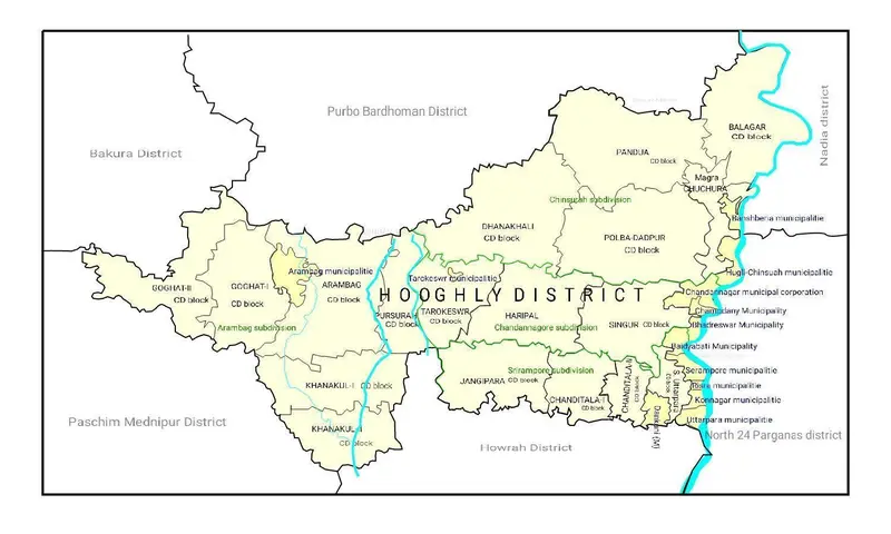 Map: Map of Hooghly District