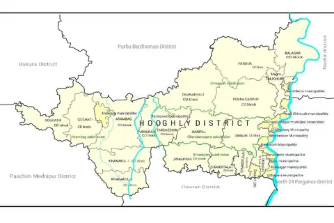 Map: Map of Hooghly District