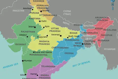 Map: Map of India