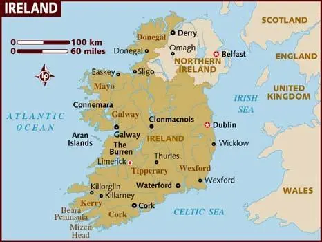 Map: Map of Ireland