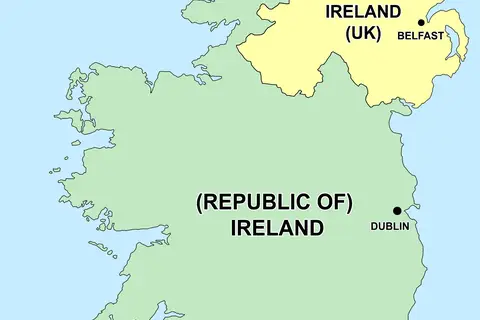 Map: Map of Irelands Capitals